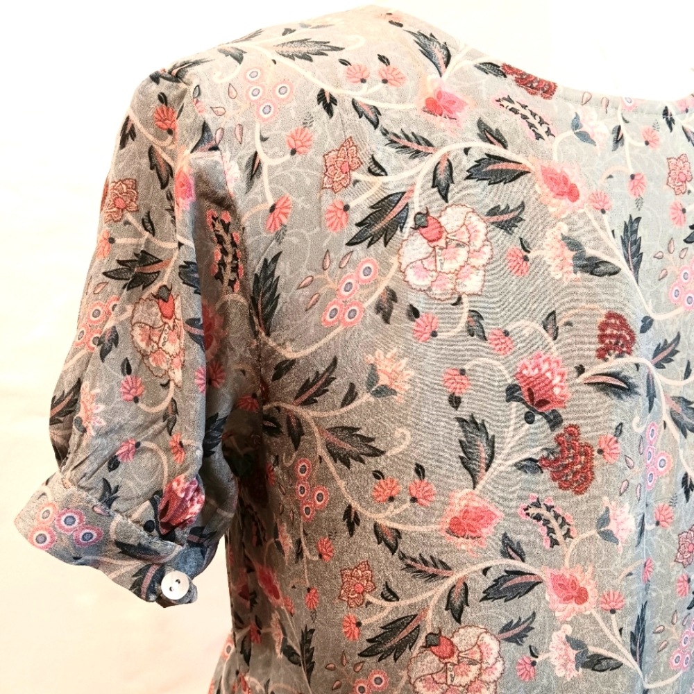 Madewell Reistor Bemberg cupro modest babydoll midi dress. Size small.